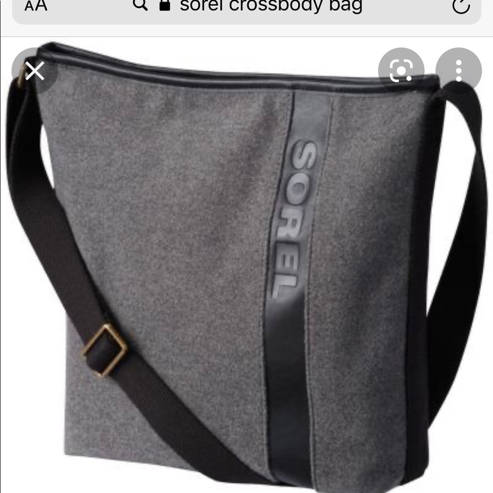 SOREL wool Grey/Black cross body bag looking for it!!